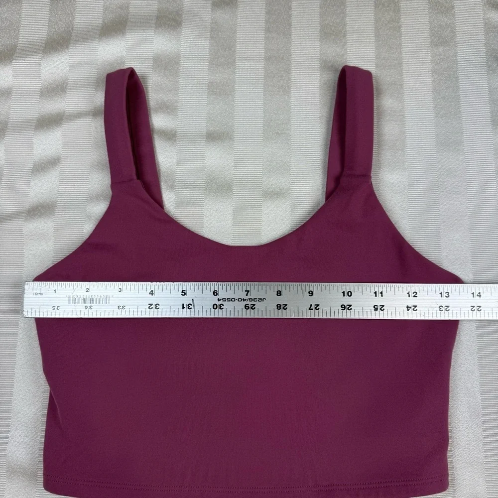 ALO Yoga Fortify Sports Bra Tank - Size Small in Dragonfruit.  Without Pads